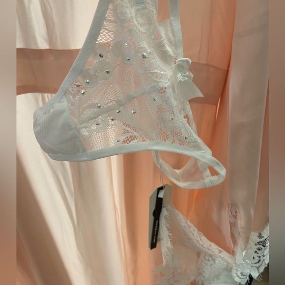 Sexy night skirt pajamas 2 sets pink size:S can fix M too - Picture 11 of 12